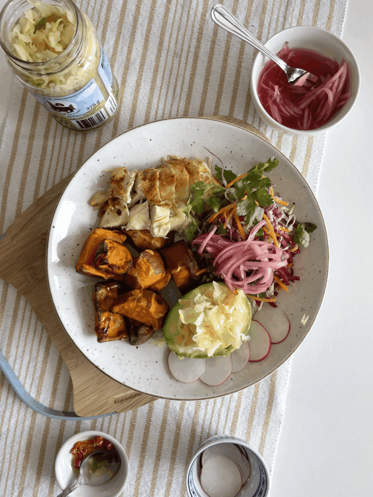 Gut Friendly Chicken Poke Bowl | Nutrition by Kirby