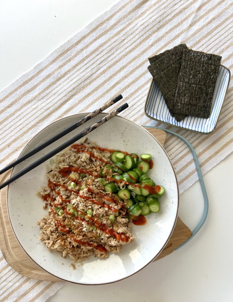 Salmon Poke Bowl on a budget | Nutrition by Kirby